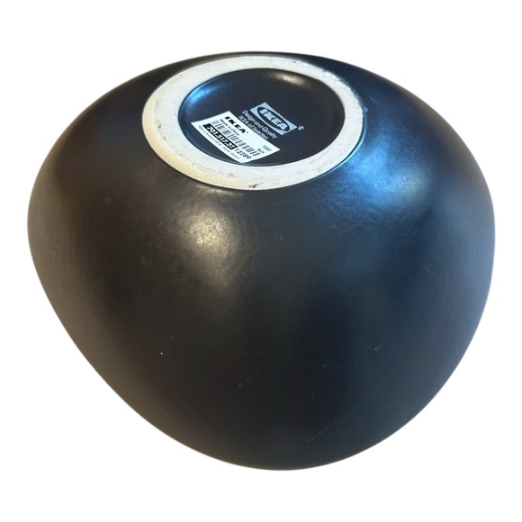 Ikea Bigarro Vase Dark Gray Matte Stoneware Modern Minimalist MCM Design - Picture 9 of 11